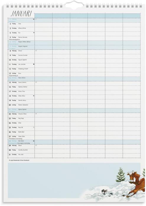 Familjekalender Mamma Mu 2024