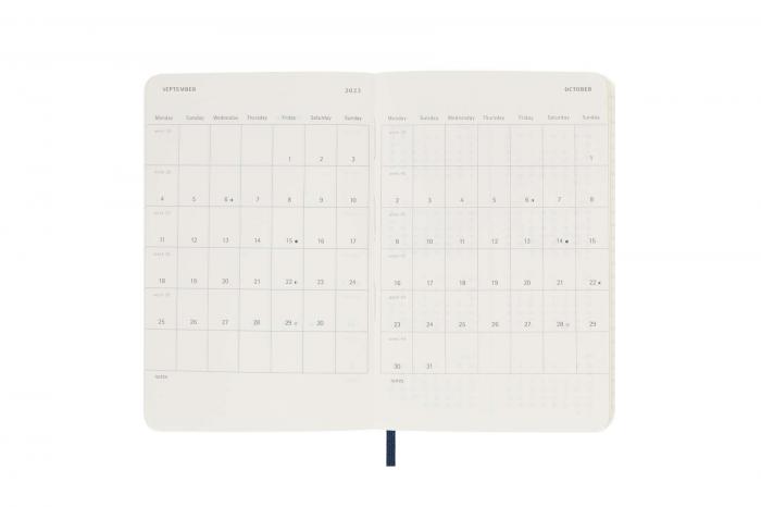 Moleskine Veckokalender Pocket soft 22/23 Svart