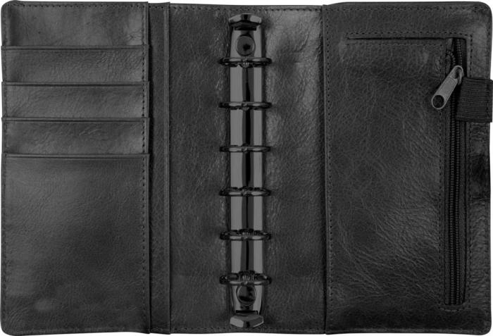 Compact Systemkalender svart skinn 2021
