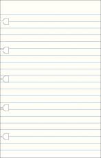 Extrablad linjerade till Filofax Notebook Pocket