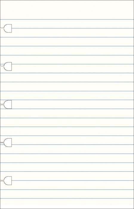 Extrablad linjerade till Filofax Notebook Pocket 
