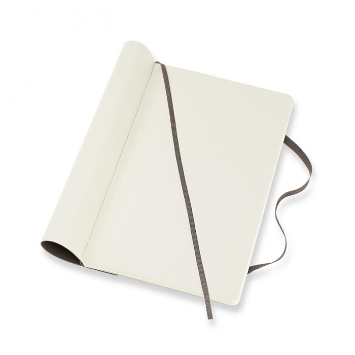 Moleskine Notebook Large Soft Cover - Brun - Olinjerad