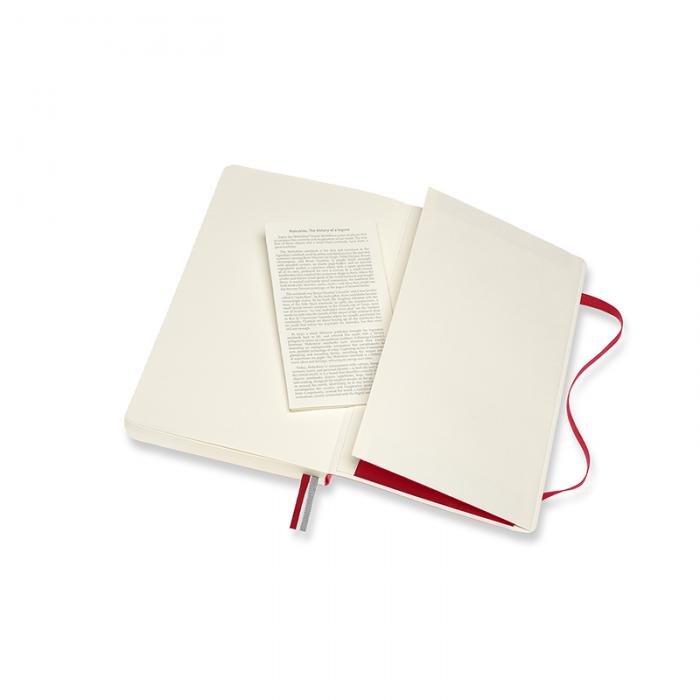 Moleskine Classic Notebook Soft Expanded linj Red