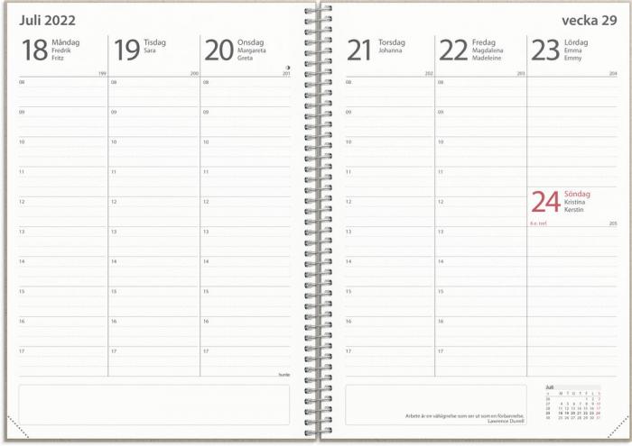 Kalender 22/23 Study A5 Gobi grön