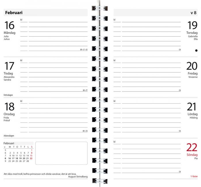 Fickkalender Master grönt konstläder Anzio 2021