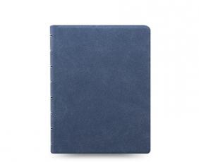Filofax Notebook Blue Suede linjerad