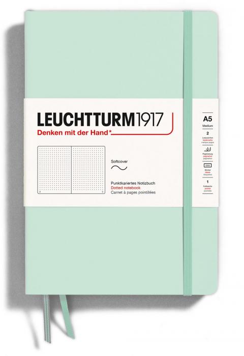 Leuchtturm Notebook A5 soft Dotted Mint Green