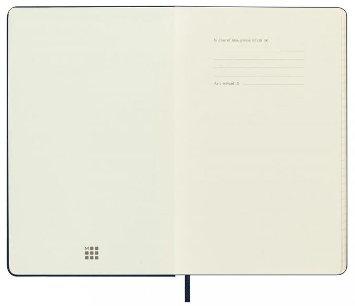 Moleskine Weekly Notebook Blue hard Large 2023
