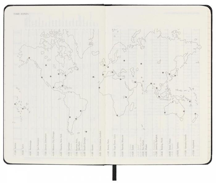 Moleskine Weekly Planner Vertical Svart hard pocket 2023