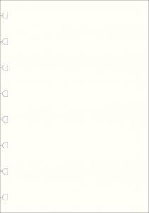 Extrablad vita olinjerade till Filofax Notebook A5