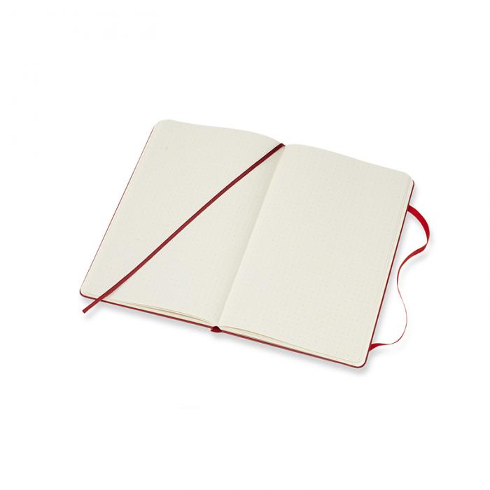 Moleskine Dotted Classic Notebook Large - Rd 13x21cm