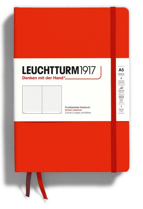 Leuchtturm Notebook A5 hard 251s Fox Red dotted