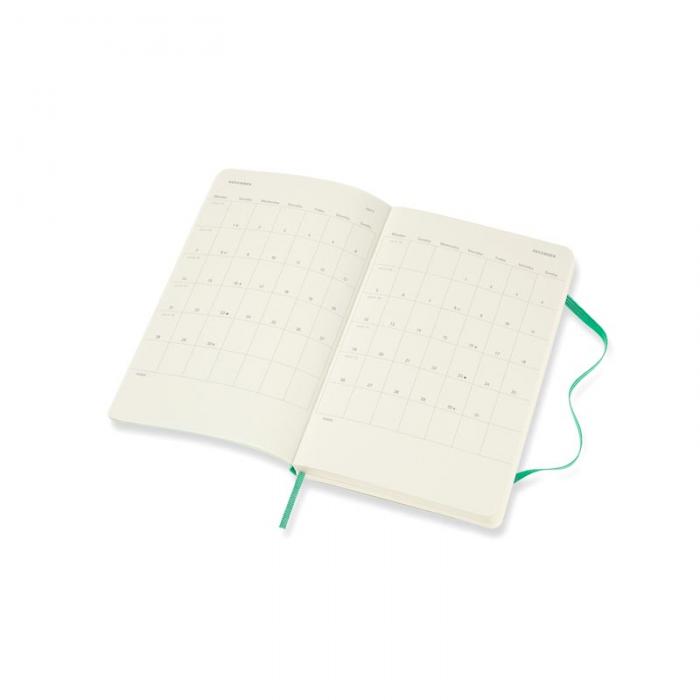 Moleskine Weekly notebook Large Green Soft 2022