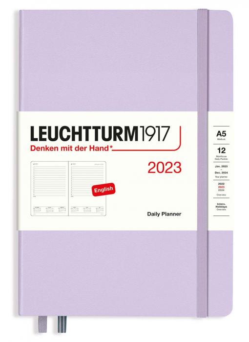 Kalender Leuchtturm1917 A5 Daily Planner Black Lilac