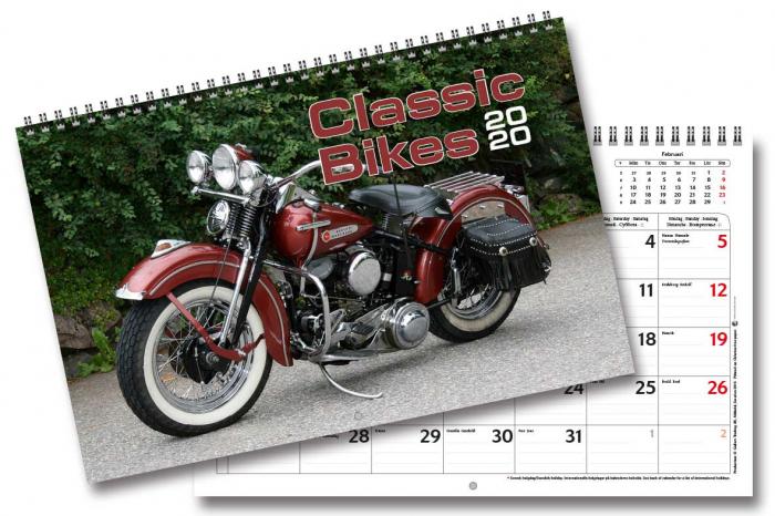 Gullers Vggkalender Classic Bikes 2020 - Kalenderkungen.se