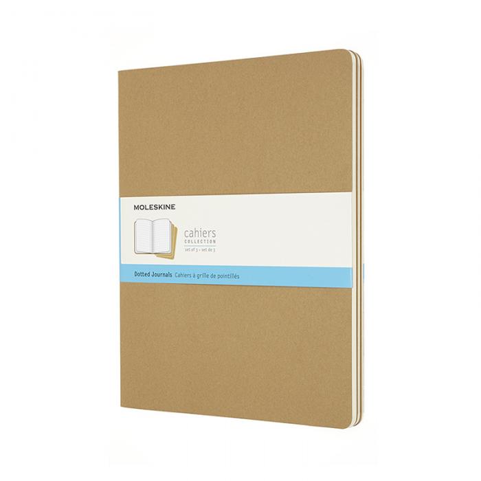 Moleskine Moleskine Cahier Journal XXL Kraft Brown Dotted - Kalenderkungen.se