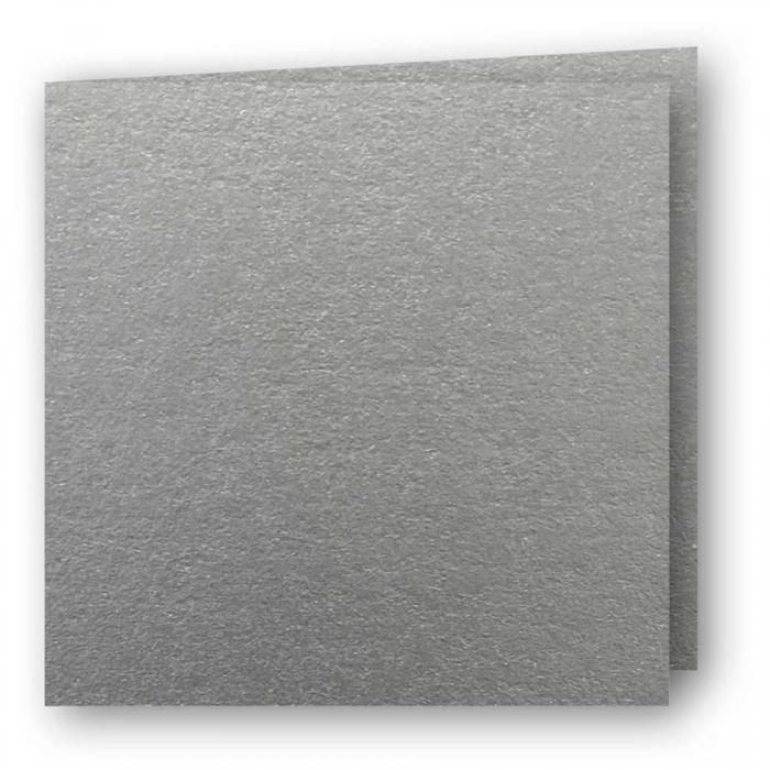 Kvadratiska Kort dubbla 5-pack 220g Silver
