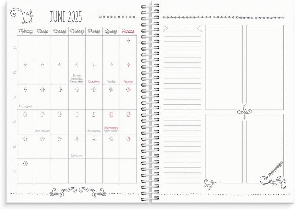 Kalender 2025 Doodle