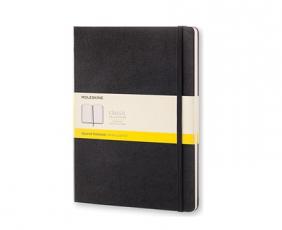 Moleskine Cahier XL rutade svart