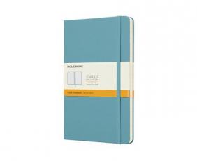 Moleskine Ruled Classic Notebook Large - Reef Blue 13x21cm 