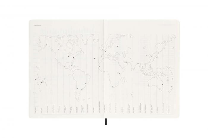 Moleskine Veckokalender XL Svart Mjuk 22/23