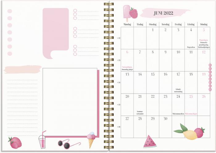 Life planner Pink A5 2023-2023