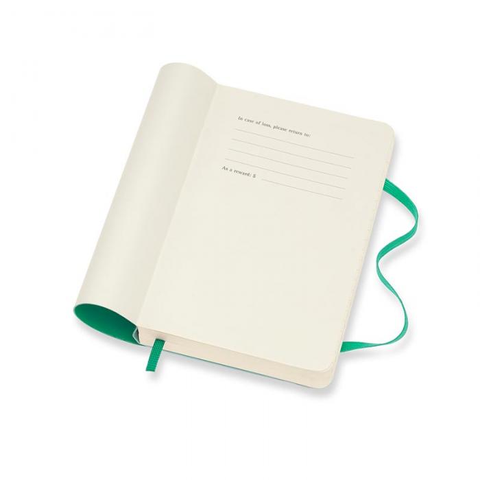Moleskine Weekly Notebook Green soft pocket 2022