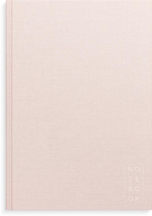 Notebook Textile pink unlined A4