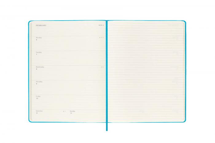 Moleskine Veckokalender XL Blå hard 22/23