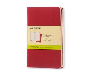 Moleskine Cahier Journal Pocket Plain - Röd 