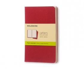 Moleskine Cahier Journal Pocket Plain - Röd