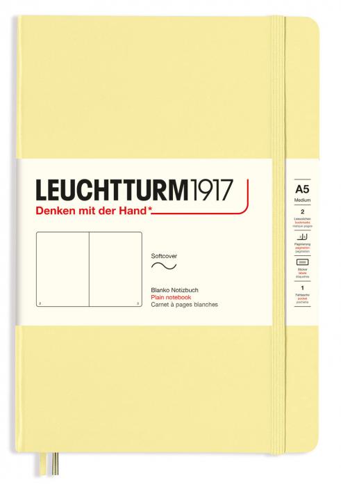 Leuchtturm Notebook A5 soft olinjerad Vanilla