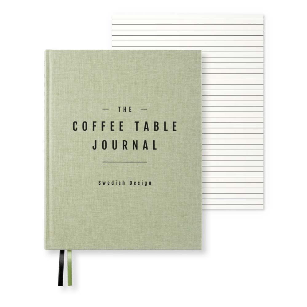 Coffe Table Journal Clean Green Leaf