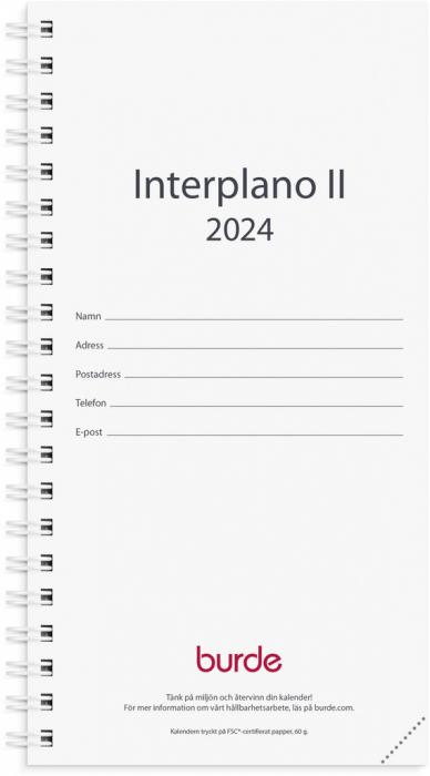 Planner kalendersats Interplano II 2024