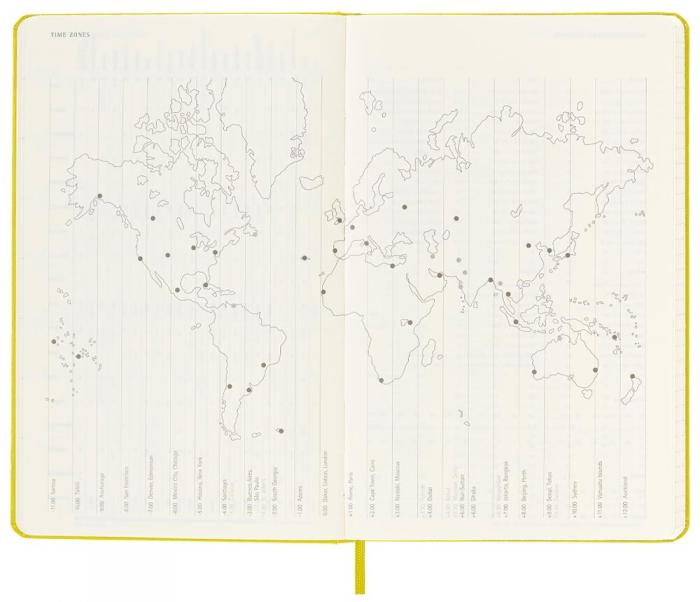 Moleskine Weekly Notebook Hay Yellow hard Large 2023