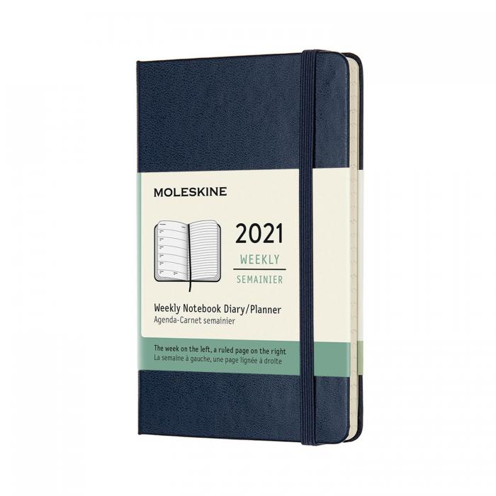 Moleskine Weekly Notebook Black hard pocket 2021