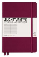 Leuchtturm Notebook A5 hard 249s Port Red linjerad