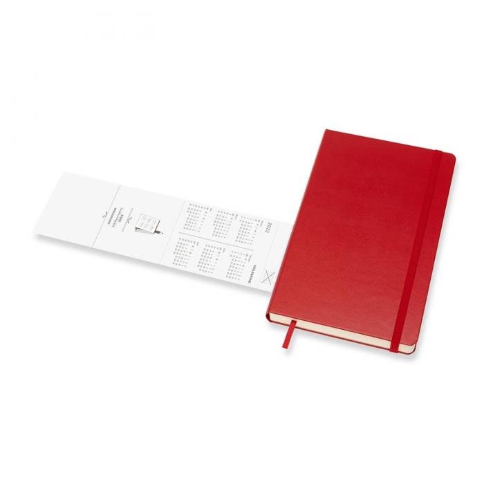 Moleskine Moleskine Daily Red Hard Large 2022 - Kalenderkungen.se