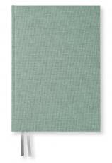 A5 Notebook Textil dotted Misty Green