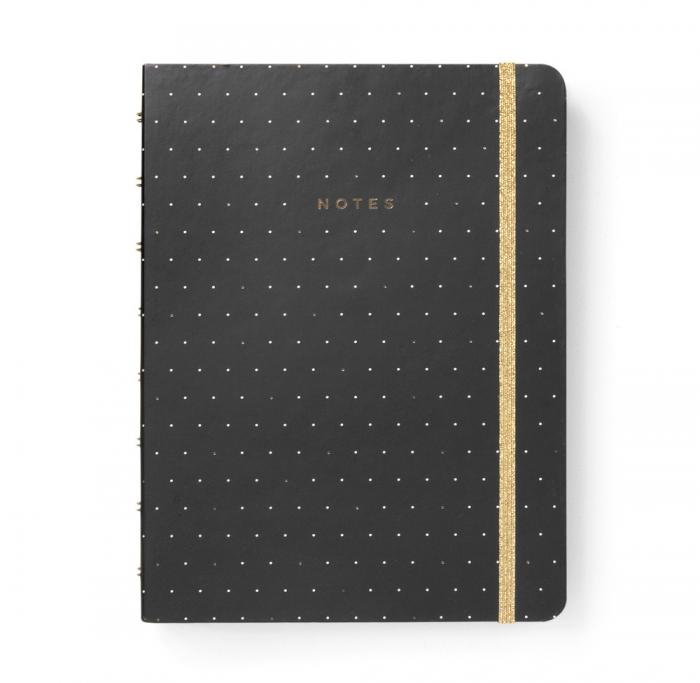 Filofax Notebook A5 Moonlight Black