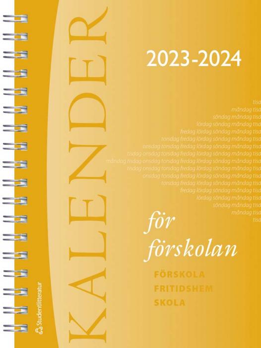 Lärarkalender förskola 2023-2024