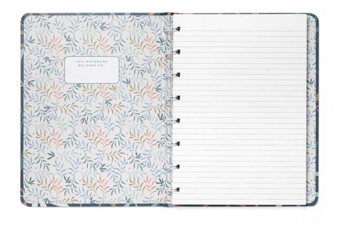 Filofax Notebook A5 Botanical Blue