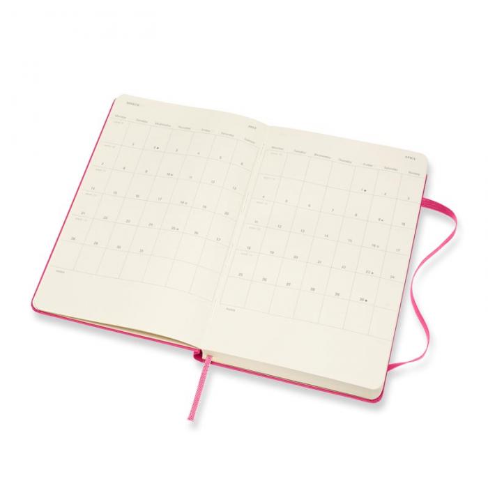 Moleskine Weekly Notebook Pink hard Large 2022
