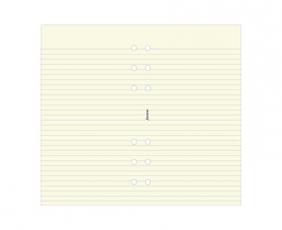 Filofax personal linjerade blad beige