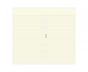 Filofax personal linjerade blad beige