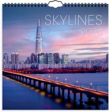 Väggkalender skylines 2024