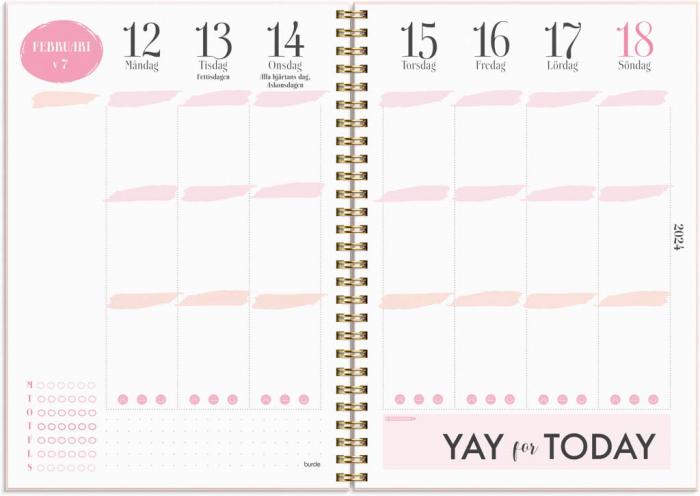 Life planner Pink A5 2023-2024