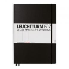 Leuchtturm Notebook A4+ hard Svart dotted