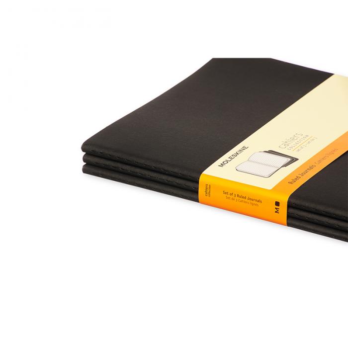 Moleskine Cahier Journal X-Large Ruled - Svart