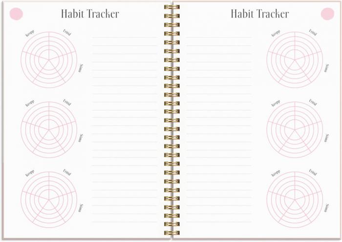 Life Planner Pink Horisontell 2023-2024